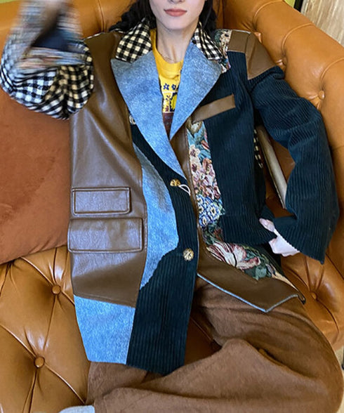 Jacquard Patchwork Jacket